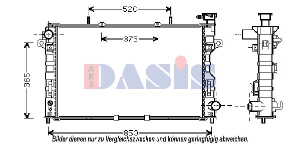 AKS DASIS Radiators, Motora dzesēšanas sistēma 520115N